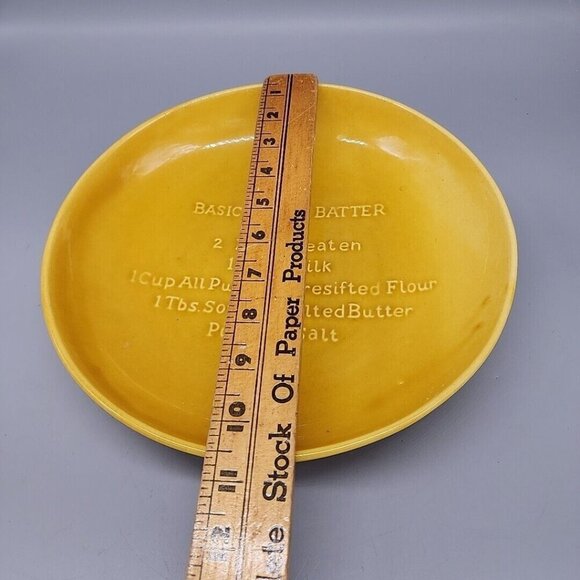 Vintage Los Angeles Potteries Crepe Batter Recipe Bowl Cottage Country Pottery - Picture 3 of 6